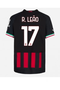 Fotbalové Dres AC Milan Rafael Leao #17 Domácí Oblečení 2022-23 Krátký Rukáv